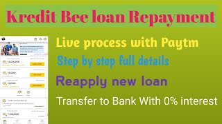 Kredit Bee loan Repayment 0 interest and reapply new loan [upl. by Bj937]