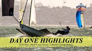 2019 49er  49erFX World Championships  Day One Highlights  Sky Sport [upl. by Nahsar]