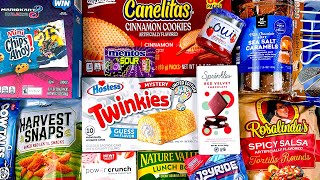 NEW Mystery Twinkies Oui Yogurt Harvest Snaps Tomato Basil Power Crunch Bars Oreo Thins Tiramisu [upl. by Mcnully]