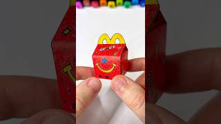 DIY Miniature McDonald’s Crocs Happy Meal  Paper Craft Ideas shorts papercraft [upl. by Ynoep]