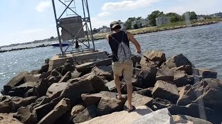 Fishing At Gulf Beach  Milford Connecticut [upl. by Dalpe]