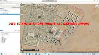 How to convert DWG file to KMZ  DWG to KMZ  DWG to Google Earth Full details [upl. by Llieno]