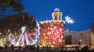 Le marché de noël Perpignan 2023 Christmas market in France [upl. by Ardiekal]