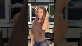 How to straight hair ✂️ happy straighthair longhair [upl. by Mueller516]