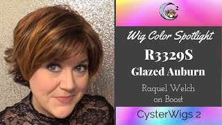 Wig Color Spotlight R3329S Glazed Auburn by Raquel Welch on Boost [upl. by Paine]