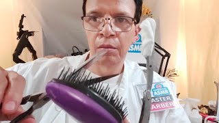 MOST PRECISE REALISTIC HAIRCUT amp SHAVE  ASMR [upl. by Aimehs]