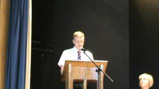 Head Boys speech  Blackwood Comprehensive School  Prize evening 2013 [upl. by Freedman]