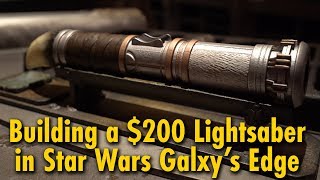 We Built a 200 Lightsaber at Star Wars Galaxys Edge  Disneyland amp Walt Disney World [upl. by Dorey]