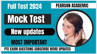 Pearson Mock Test 2024  Pte Mock Test February 2024 Real Exam Questions [upl. by Petite]