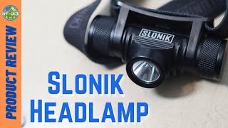 Slonik Headlamp Review  Hunting Camping Hiking Hardhat Headlamp  Product Review [upl. by Amar750]