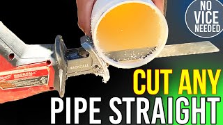 How To Cut Any Pipe Straight  2022 [upl. by Minsk]