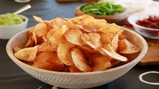 Uyda CHIPS tayyorlaymizPotato Chips MakingХрустящие ЧИПСЫ в Домашних условиях [upl. by Jaela988]