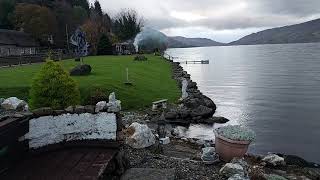 Loch Earn Autumn in Briar Cottages garden Lochearnhead [upl. by Eldorado840]