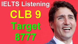 IELTS Listening for CLB 9  Target 8777 [upl. by Cinderella936]