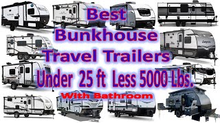 Best Bunkhouse Travel Trailers Under 25 Feet Under 5000 Pounds 🥇camper [upl. by Garling]