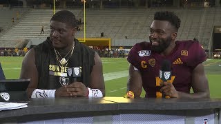 Darien Butler Eno Benjamin break down Arizona States takeaways from season debut [upl. by Yrrap933]