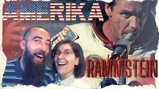 Rammstein  Amerika REACTION with my wife [upl. by Gamages]