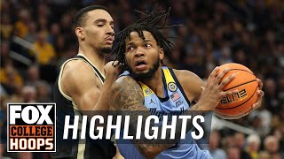 No 6 Purdue Boilermakers vs No 15 Marquette Golden Eagles Highlights  FOX College Basketball [upl. by Anrehs]