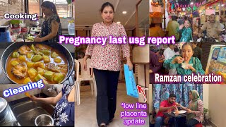 8 months pregnancy Usg report My Low line placenta update🤰 Ramzan Celebration🌙 [upl. by Tibbitts]