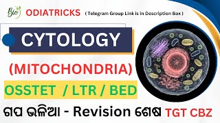 Cytology  Cell Organelles and their Functions  Mitochondria  OSSTET LTR SSD TGT BEd Odisha [upl. by Orapma]