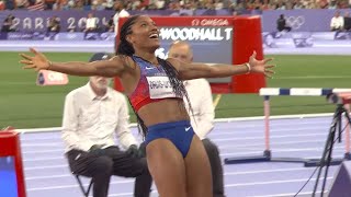 Tara Davis Woodhall Womens Long Jump Final Paris 2024 Olympics olympics2024 taradaviswoodhall [upl. by Eemyaj]