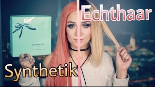 Synthetik vs Echthaar I Lace Perücken [upl. by Kylander738]