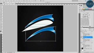 Faire un logo dentreprise sous Photoshop [upl. by Znarf]