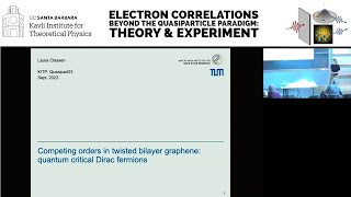 Competing orders in twisted bilayer graphene ▸ Laura Classen TUMunichMPI Stuttgart [upl. by Ecirtael]