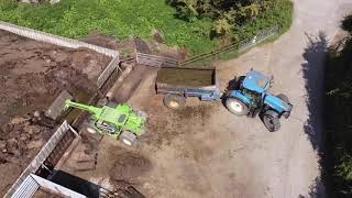 Loading up and muck spreading in Pedwell [upl. by Amiel]