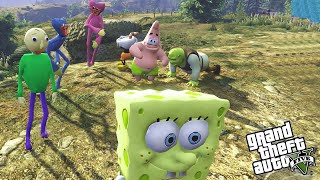 POPPY PLAYTIME SHREK E MAIS Bob Esponja no GTA V PC MODS [upl. by Richmal]