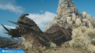 Final Fantasy XV FFXV  Adamantoise Boss Fight Location amp Walkthrough Tortoise Toppler Trophy [upl. by Nyleve813]