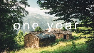 ONE YEAR  Renovating Two Stone Cabins in the Italian Alps [upl. by Lussi]