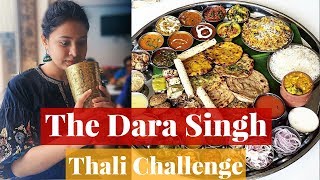 Dara Singh Thali Challenge Masaledaar By Mini Punjab  Captain Nick [upl. by Janenna]