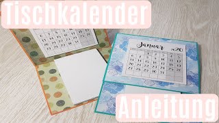 Tischkalender selber basteln ✿ Geschenkidee ✿ Kalender basteln ✿ Basteln mit Papier [upl. by Anaahs868]