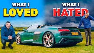 Audi R8 Spider Review  the last V10 [upl. by Arelus861]