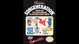 Classic Concentration NES Game 2 [upl. by Zared687]