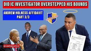 INTEGRITY COMMISSION Andrew Holness Cries foulThe IC Investigation Was Illegal [upl. by Shaylynn816]