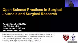 Open Science Policies and Practices of Surgical Journals [upl. by Annayek]