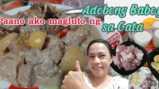 Adobong Baboy sa Gata simplelangperokakaibanglasa [upl. by Atineb]