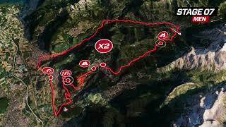 Tour de Suisse 2024  Stage 7 Men  VillarssurOllon  VillarssurOllon official route [upl. by Dleifrag]