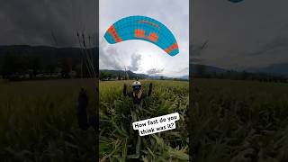 Extreme fast paragliding landing 😱 [upl. by Aititel]