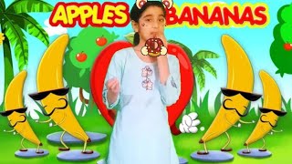 Apples and bananas  I like to eat apples and bananas  Kids song  Nursery rhyme  Areeka rhymes [upl. by Adnilemre]