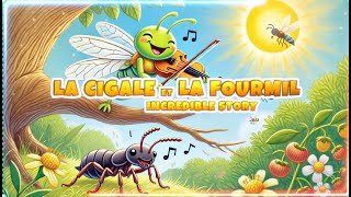 La Cigale et la Fourmi Histoire classique et leçon  histoire pour enfants [upl. by Slaohcin]