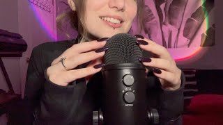 ASMR my first whisper ramble  mic scratching [upl. by Farrica]