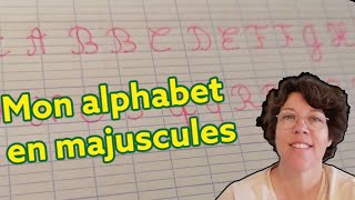 Comment faire les majuscules en lettres cursives japprends à écrire [upl. by Adabel]