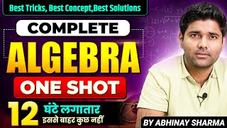 Complete Algebra Marathon For SSC CGL 2024  Maths  SSC CGL Algebra By Abhinay Sharma [upl. by Aicilic]