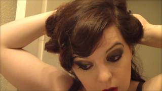 The Haunting Vintage  1930s Hair amp Accessories Tutorial for Music Video Cast Members [upl. by Eisus]