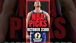 BEST Underdog NBA Picks Today 102324  Underdog Fantasy Promo Code [upl. by Pell]