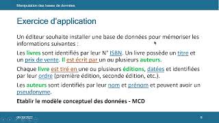 Bases de données V2  Merise MCD  Modèle Conceptuel des Données [upl. by Maridel955]