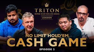 No Limit Holdem CASH GAME  Episode 2  Triton Poker London 2023 Part 3 [upl. by Smitty21]